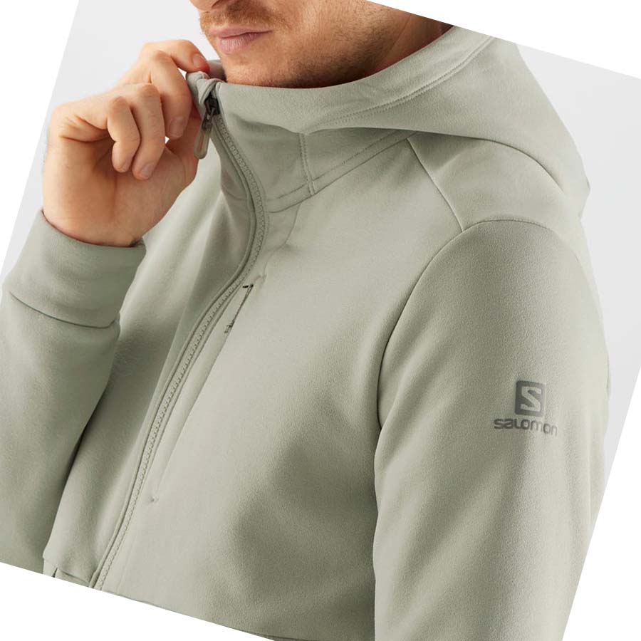 Sudadera Con Capucha Salomon ESSENTIAL WARM FLEECE Hombre Beige | MX 3196CTV